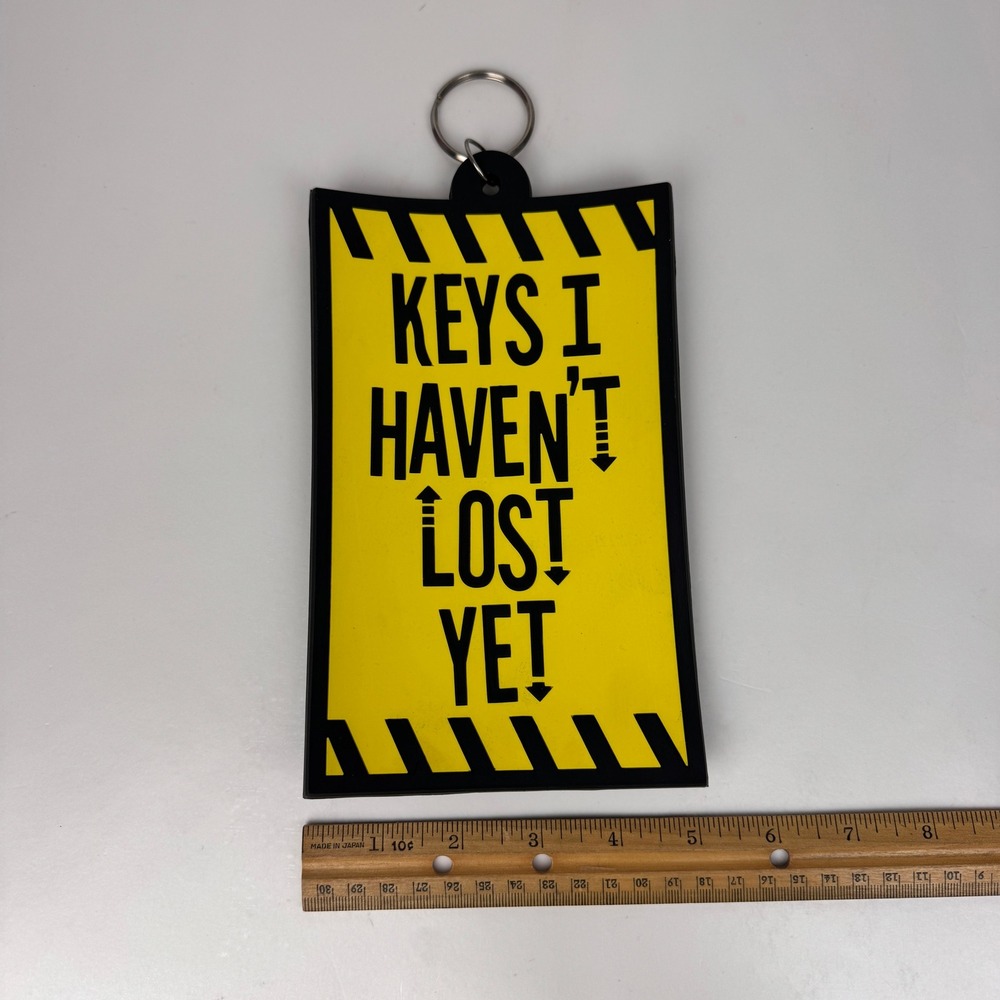 Vtg Rubber Novelty Keychain Keys I Haven't Lost‎ Yet 8inx5in Funny Gag Gift READ